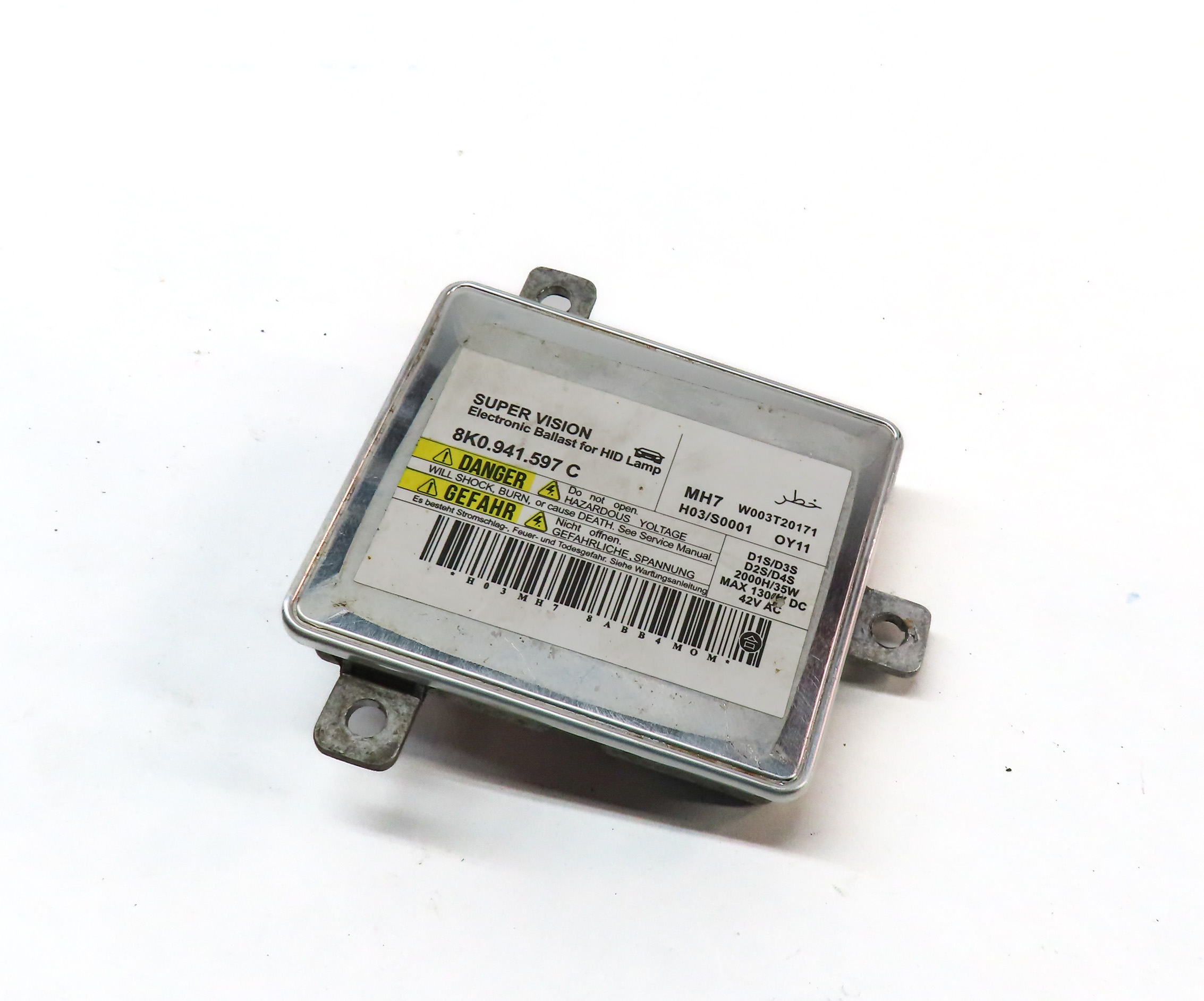 2014 AUDI A6 (C7 4G) FRONT RIGHT PASSENGER HEADLIGHT LAMP BALLAST MODULE — exact item pictured